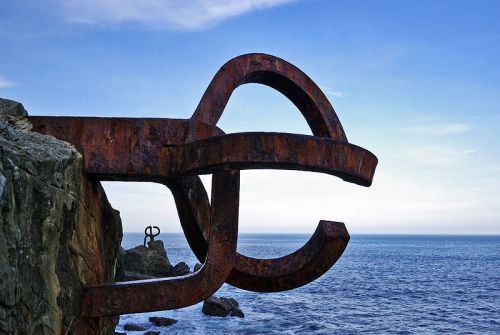 Windkämme von Eduardo Chillida in San Sebastián